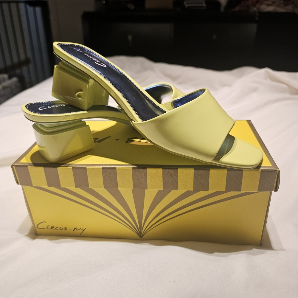 Circus by Sam Edelman Lime Nova Block Heel Sandals